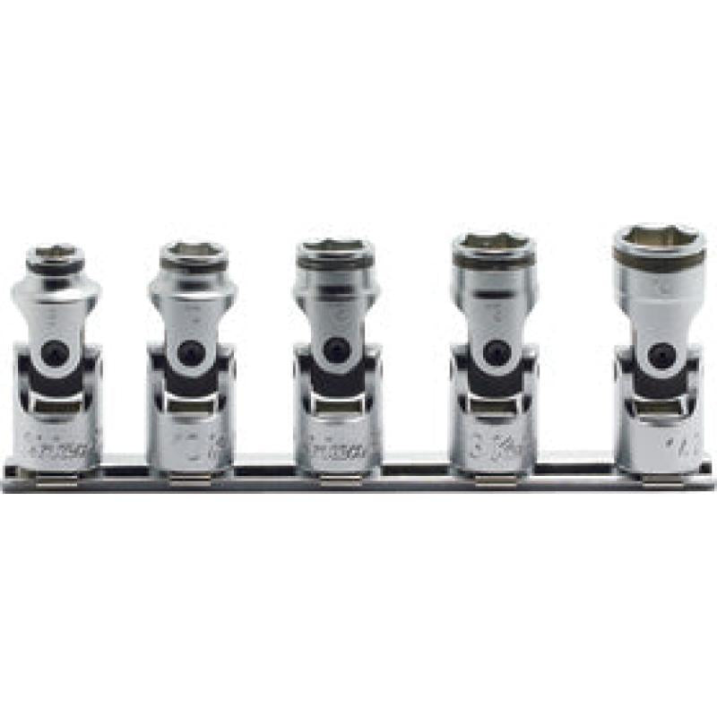 Universal Socket Set 3/8 in., Nut Grip, 5 pcs on Rail (73801148, PICHLER)