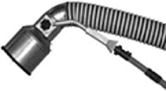 Exhaust Nozzle, Vertikal 125 mm (68396, EUROLUBE)