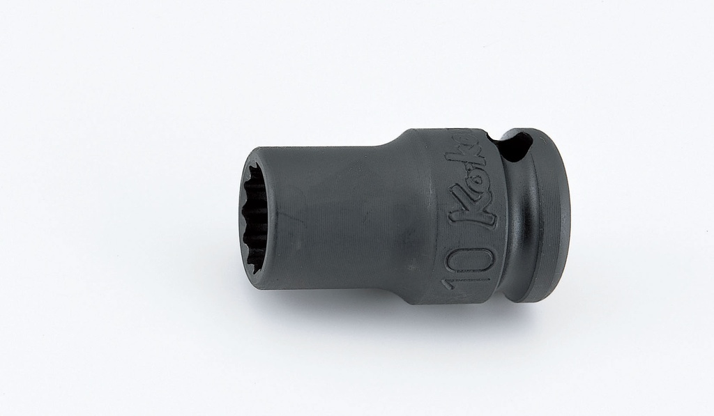IMPACT SOCKET 3/8"SQ.DR. THIN WALLED 12-P 10MM (73890261, PICHLER)