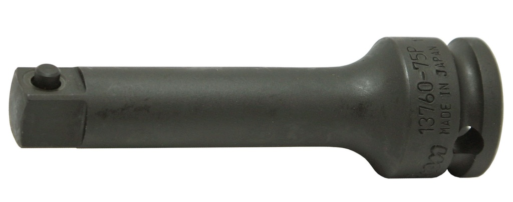 IMPACT EXTENSION BAR 3/8"SQ.DR. 75MM, with Pin, DIN3121 Form E (73890379, PICHLER)