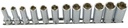 3/8 collas garu 6 šķautņu muciņu komplekts 12 gab., garums 55 mm (7416250, PICHLER)