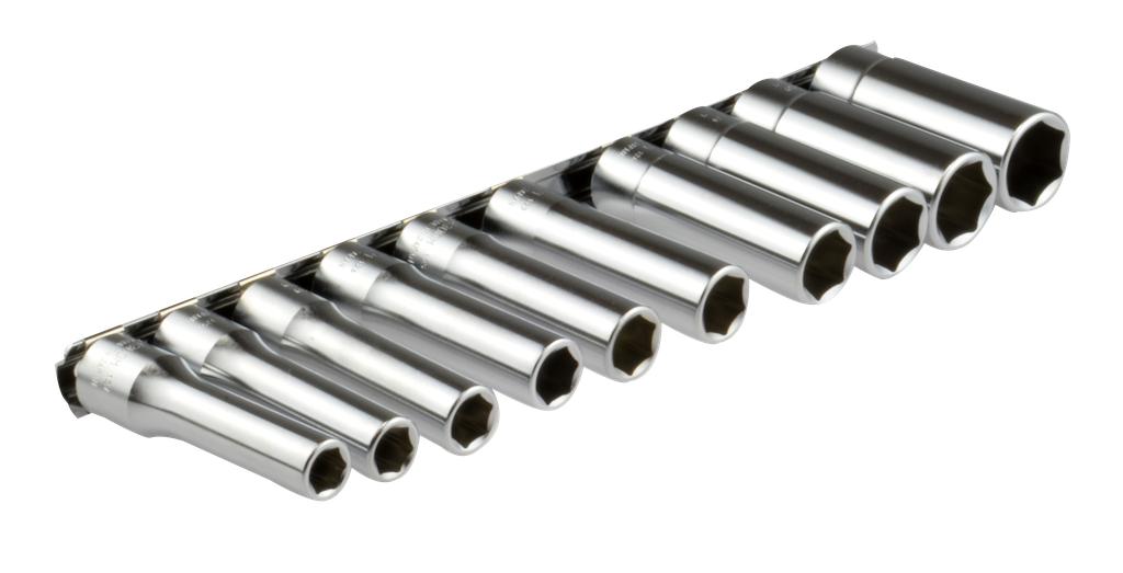 Sockets hexagon set 10 pcs 1/2" drive, 77 long (7426400, PICHLER)