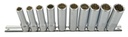 Sockets double hexagon set * 10 pcs 1/2" .. drive, 77 lg. (7436400, PICHLER)