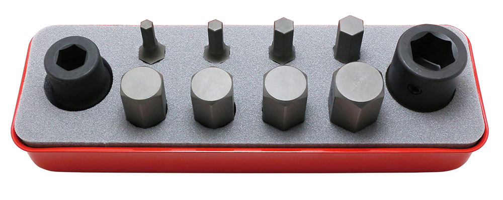 IMPACT SOCKET SET 1/2"SQ.DR. (74890155, PICHLER)