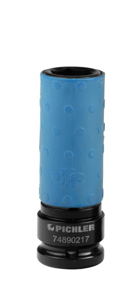 Protection Plus impact socket for wheel bolts, 17 mm, 85 mm (74890217, PICHLER)