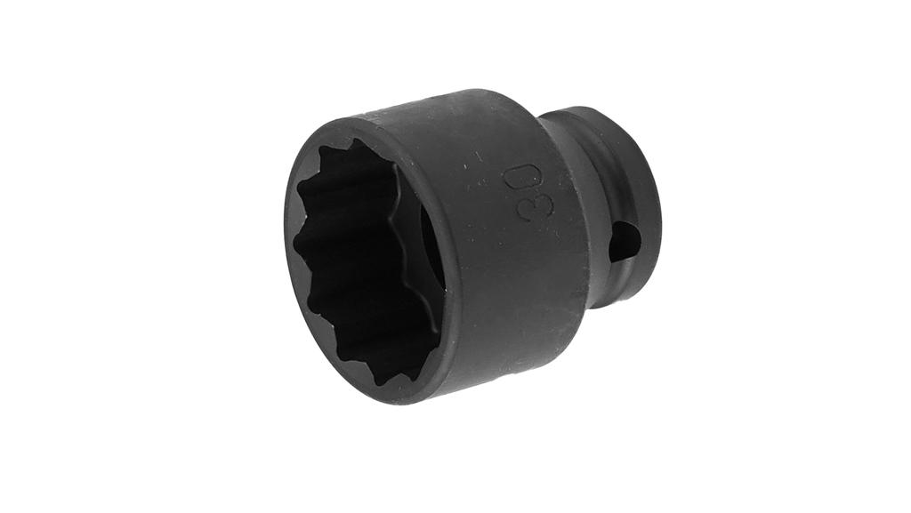 IMPACT SOCKET 1/2"SQ.DR. THIN WALLED 12-P 30MM (74890701, PICHLER)