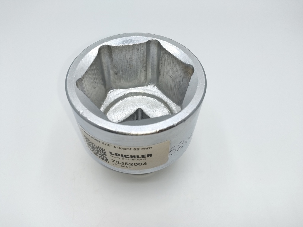 Stecknuss 3/4" 6-kant 52 mm (75352006, PICHLER)
