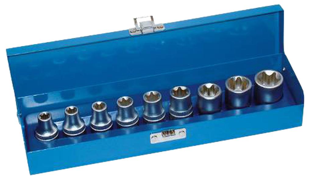 E profila atslēgu ar dubulto šarnīru komplekts E10–E24, 1/2 collas (7881000, PICHLER)