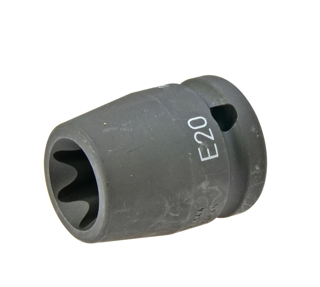 Impact E-Torx Socket E 20 Drive ½", Impact Resistant (7882200, PICHLER)
