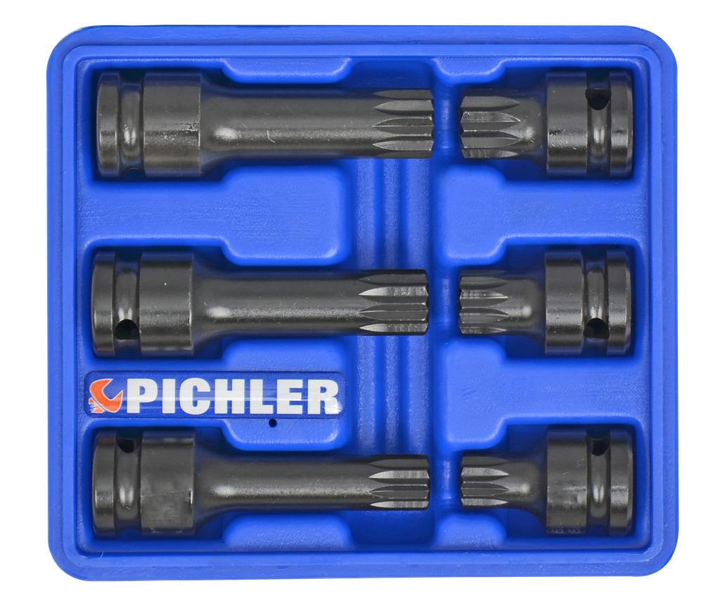 XZN socket inserts ½"-drive, 6 pcs (79405000, PICHLER)