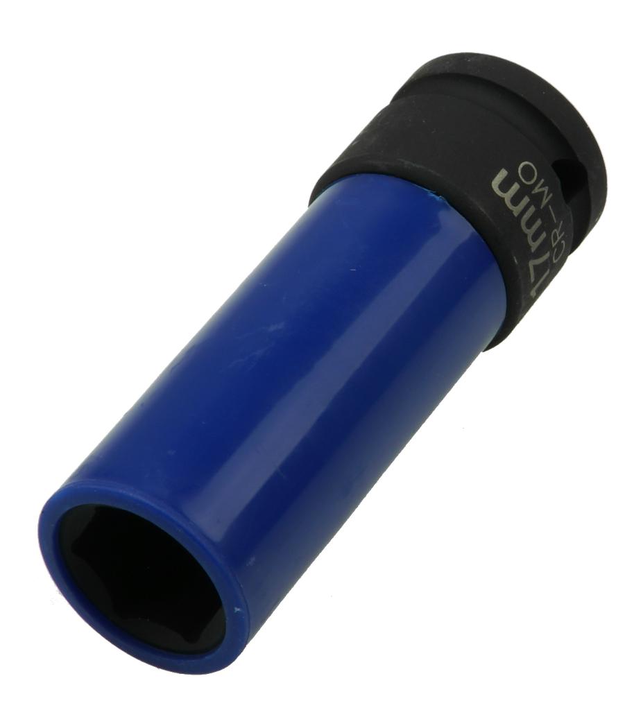 Schlagstecknuss 1/2" lang SW 17 mit Kunststoffschutz (7941617, PICHLER)