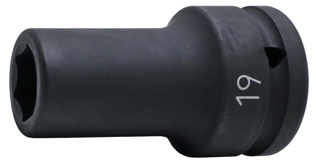 Impact Steckschlüssel SW19 / 6-kant dünnwandig Länge 75 mm Antrieb 3/4" (79600190, PICHLER)