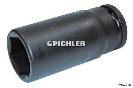 Socket hexagonal thin walled "Impact" 22 mm, SH 45 (7962220, PICHLER)