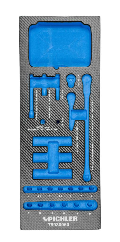 Einlage für 79930060 Bit- & Micro-Bit Set 1/4", 107-tlg. (79929060, PICHLER)