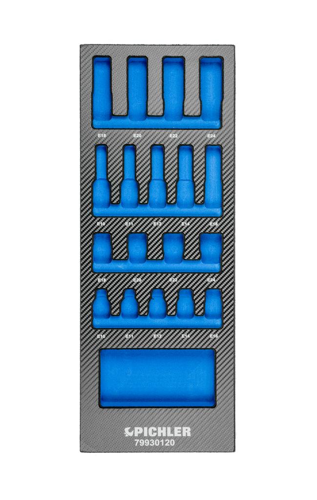 Einlage für 79930120 Steckschlüsseleinsätze 1/2" E-Profil, (79929120, PICHLER)