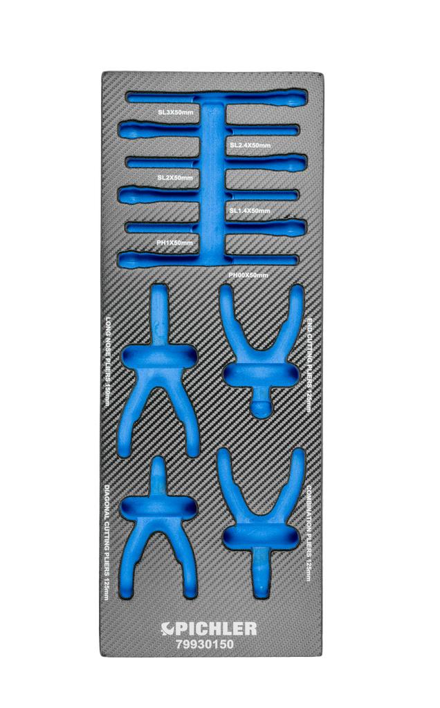 Einlage für 79930150 Präzisionsschraubendreher & Minizangen, (79929150, PICHLER)
