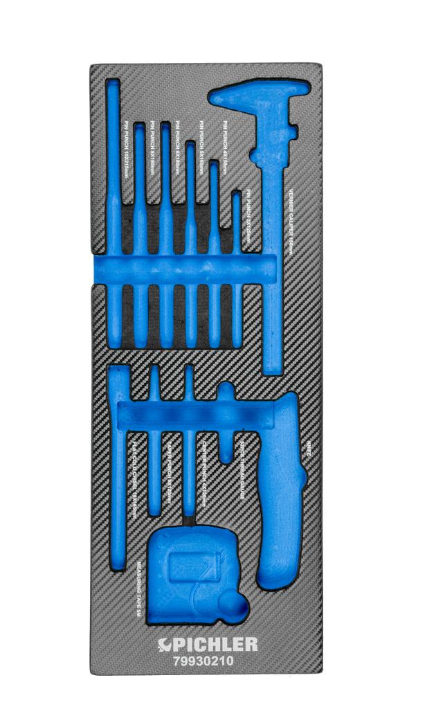 Tool Trolley Insert for Additional Tool Set with Drifts (13 pcs.) 79930210 (79929210, PICHLER)