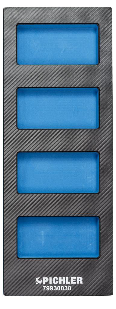 Empty foam insert with 3 cutouts (79930030, PICHLER)