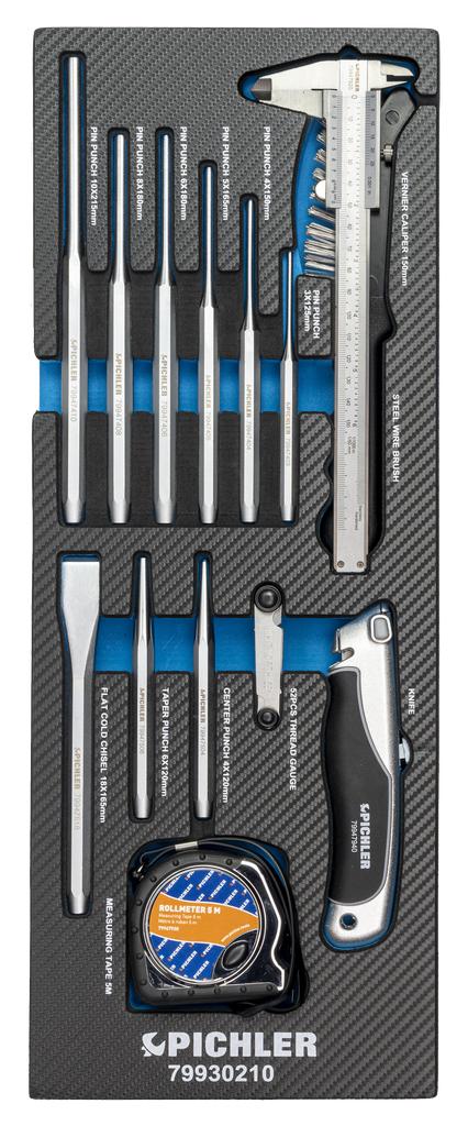 Additional tool set, 13 pcs, including punches (79930210, PICHLER)