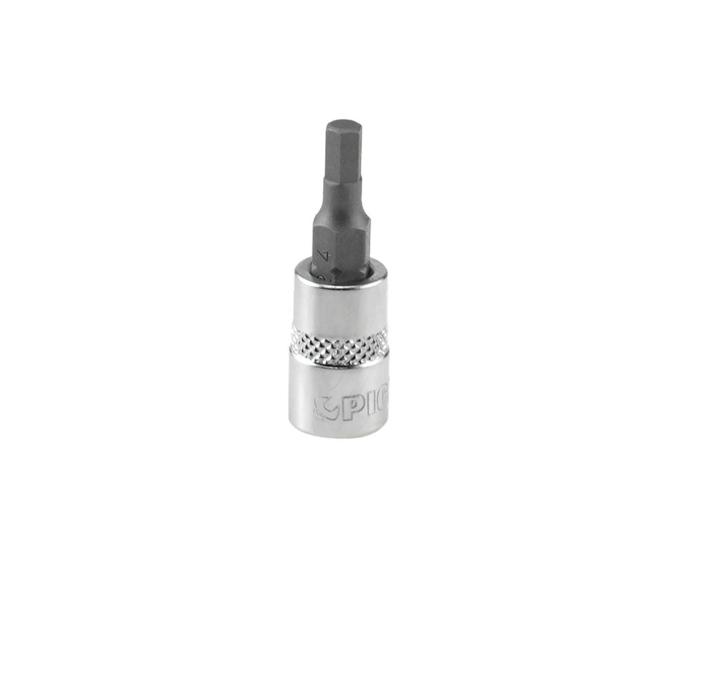 Socket 1/4", hex bit, 4 mm, length 37 mm (79941504, PICHLER)