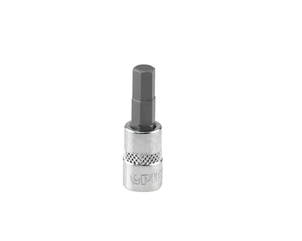 Socket 1/4", hex bit, 6 mm, length 37 mm (79941506, PICHLER)
