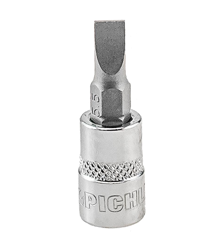 Bit socket, slotted 4 mm, 1/4 inch drive, 37 mm (79942424, PICHLER)