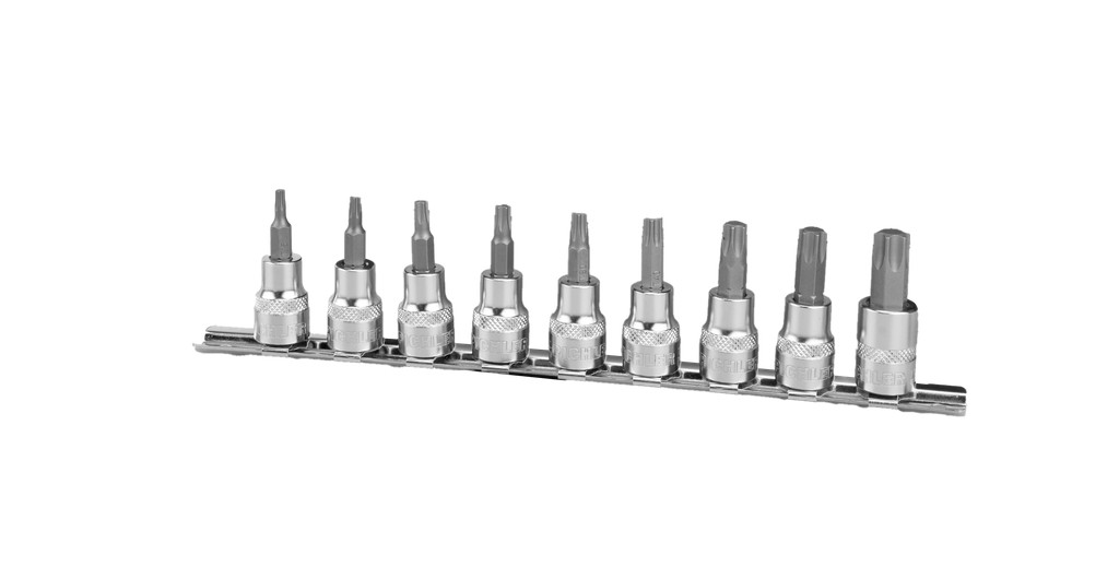 Steckschlüsselsatz Torx kurz 3/8" T15 - T55, 9-tlg. (79943700, PICHLER)