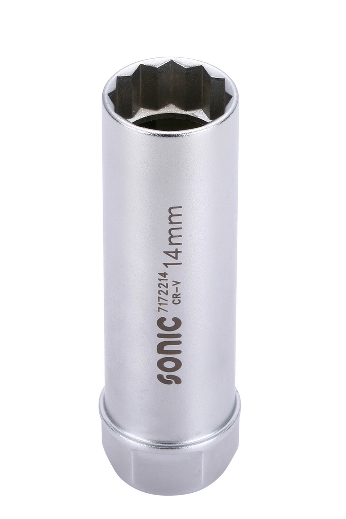 Spark plug socket 3/8" 12-point with clip 14 mm (7172214, SONIC)