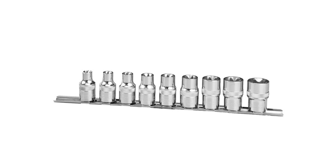Steckschlüsselsatz Aussentorx kurz 1/2" E10 - E24, 9-tlg. (79945300, PICHLER)