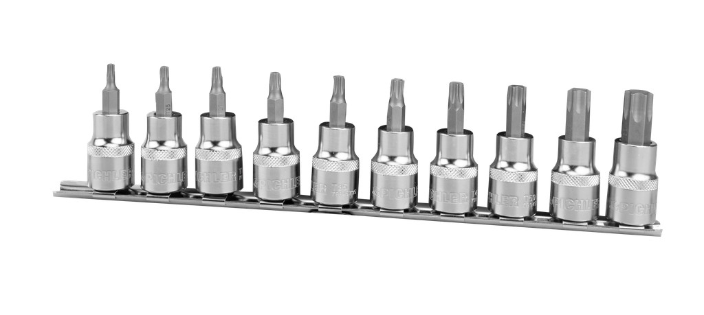 Steckschlüsselsatz Torx kurz 1/2" T20 - T60, 10-tlg. (79945315, PICHLER)