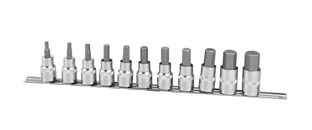 Steckschlüsselsatz Innensechskant 1/2" kurz SW 5 - SW 19, 11-tlg. (79945500, PICHLER)