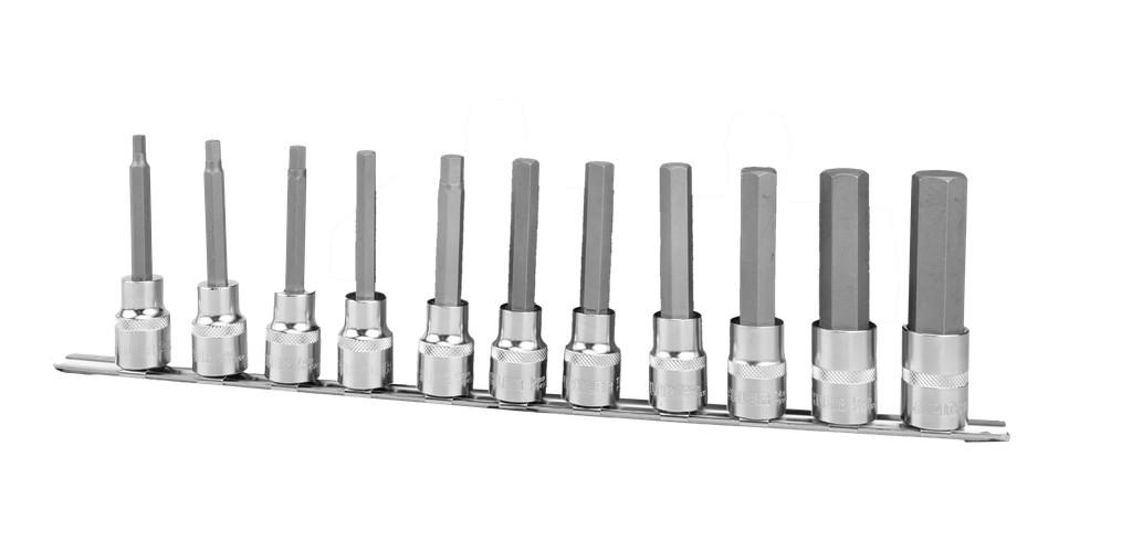 Steckschlüsselsatz Innensechskant 1/2" lang SW 5 - SW 19, 11-tlg. (79945515, PICHLER)