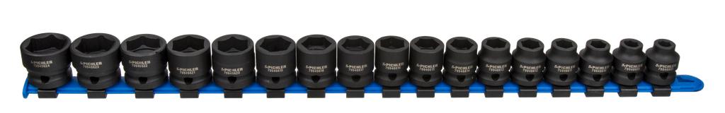 XS impact socket set ½", extra short, 8 - 24 mm (79946600, PICHLER)