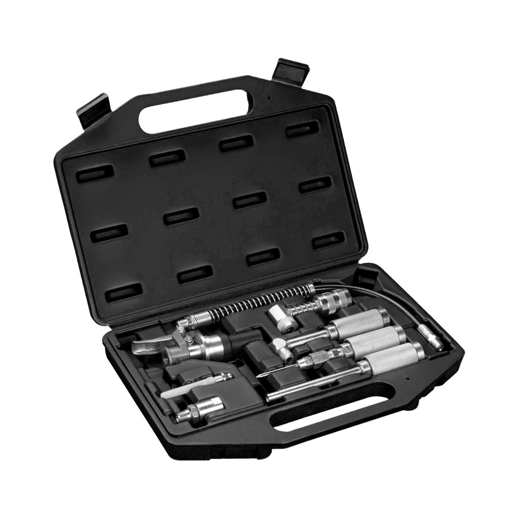 Grease gun adapter set premium, 8 pcs. (80150410, PICHLER)