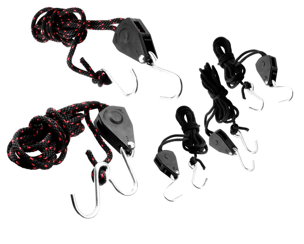 Tension lines set universal 5 pcs. 3 pcs. with S-hook and ratchet (80251130, PICHLER)