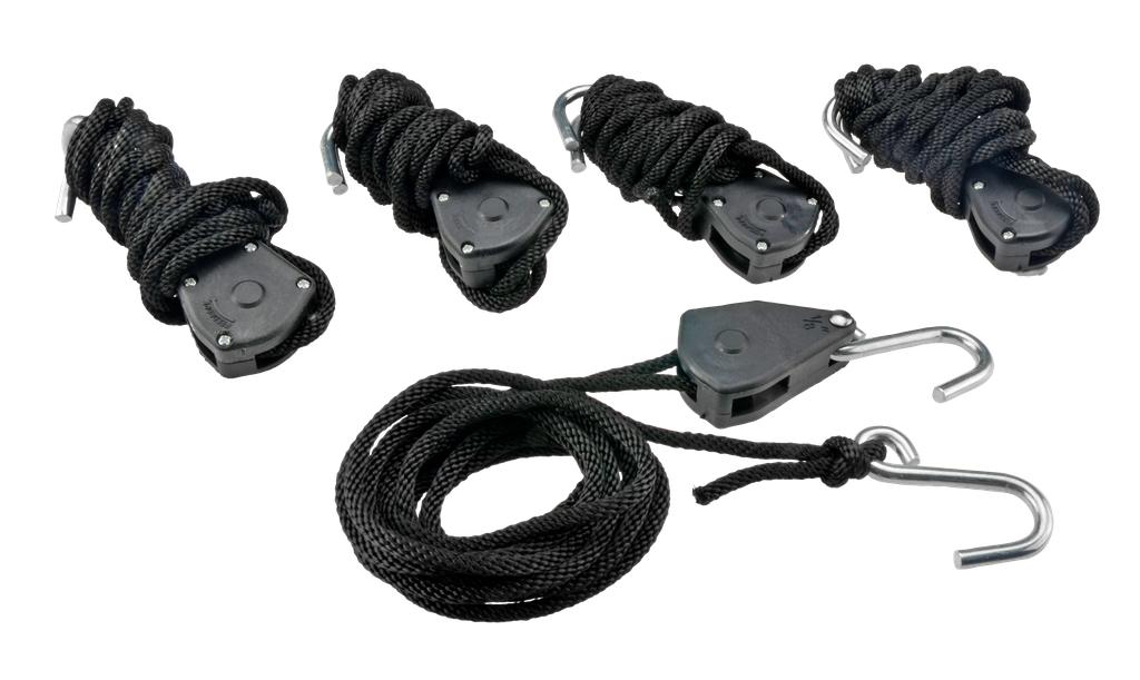 Spannleine Universal m.S-Haken + Ratsche Satz VPE 5 Stück (80251142, PICHLER)