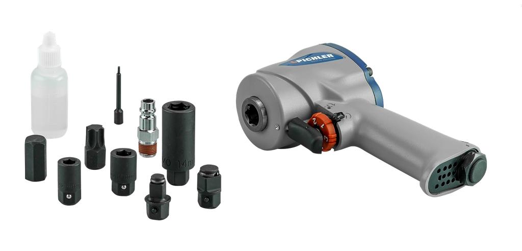 XS-Multi impact wrench incl. 5 plug in adapters (80303000, PICHLER)