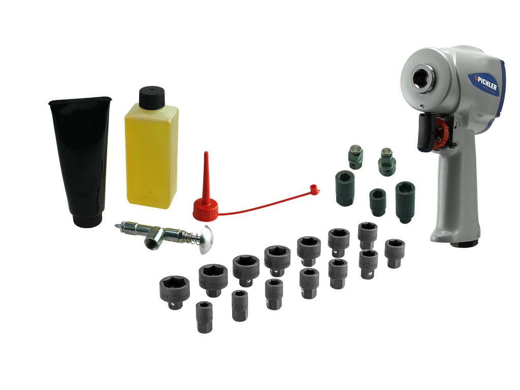 XS-MULTI Schlagschrauber Set mit Impact Stecknüssen 15-tlg. (80303030, PICHLER)