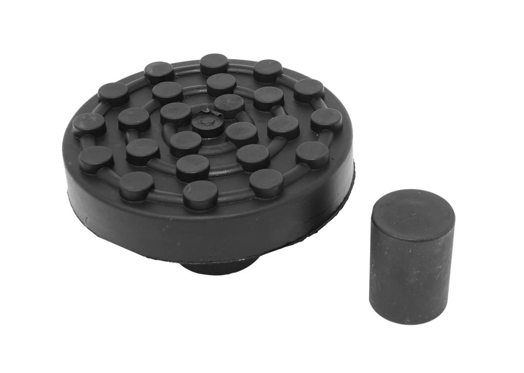 Gummiteller Ø 125 mm mit Reduzierstücke für andere Kolbenstangen (90025605, PICHLER)