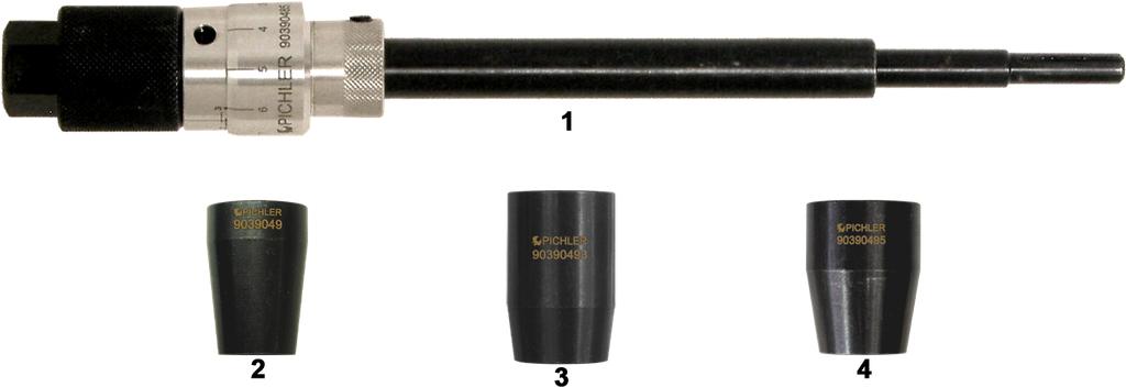 Grundgerät ohne Feder mit 3 Konussen und Tiefenanschlag (90390445, PICHLER)