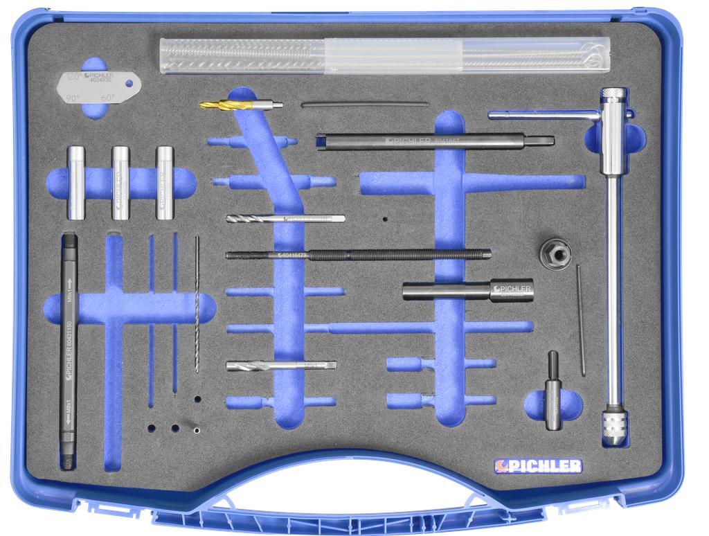 Glow plug drilling kit BASIC for M8x1 from 90417800 (90417780, PICHLER)