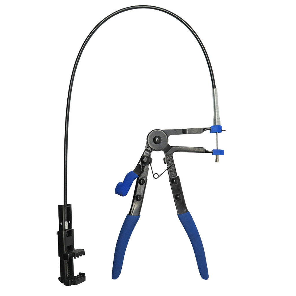 Universal hose clamp plier with bowden cable, toothed gripping jaw (90503260, PICHLER)