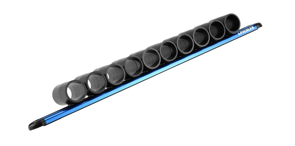 Magnetic holder for tool storage with 10 plastic sleeves (90505101, PICHLER)