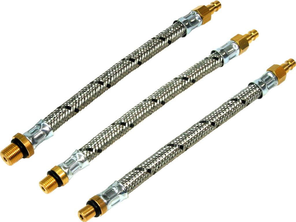 Kompresijos patikros adapterių rinkinys, 3 vnt., M10 x 1,0, M12 x 1,25, M14 x 1,25 (9091200, PICHLER)