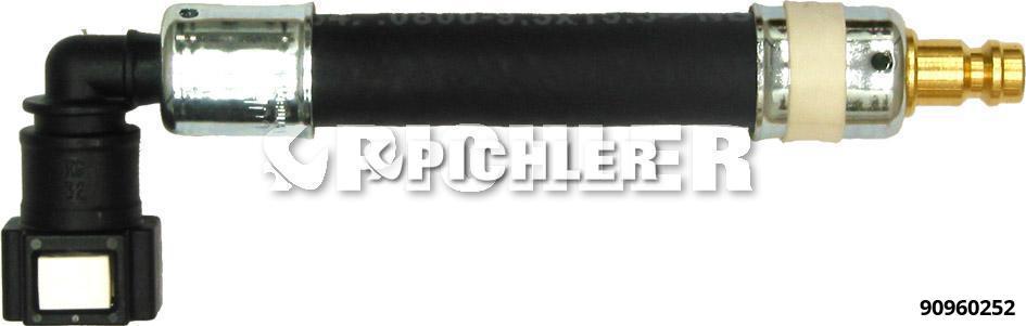 Adapteris 90° Ø7,89 mm (balts) ar DN5 aizbāzni (90960252, PICHLER)