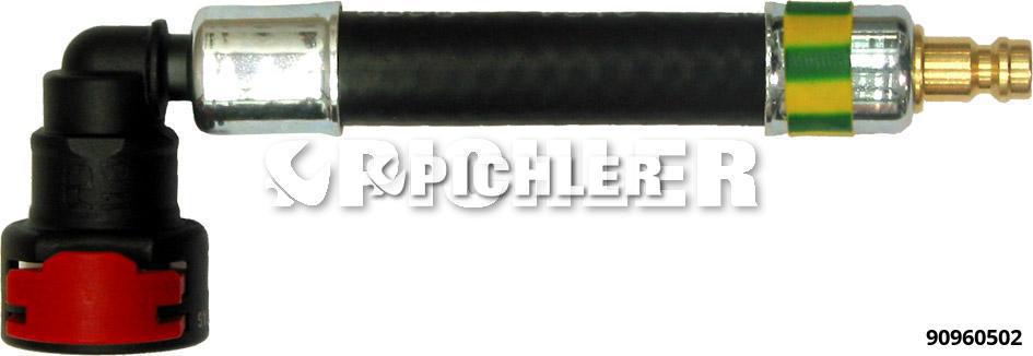 Adapteris 90 laipsnių Ø11,80 mm (geltonai žalias) su DN5 kištuku (90960502, PICHLER)