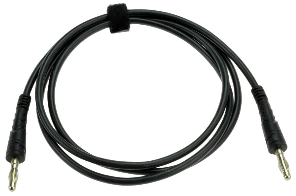 Banana plug cable black 1,2m (90979013, PICHLER)