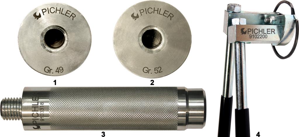 Wheel bearing thrust piece set 4 pieces for PSA with pliers (9103325, PICHLER)