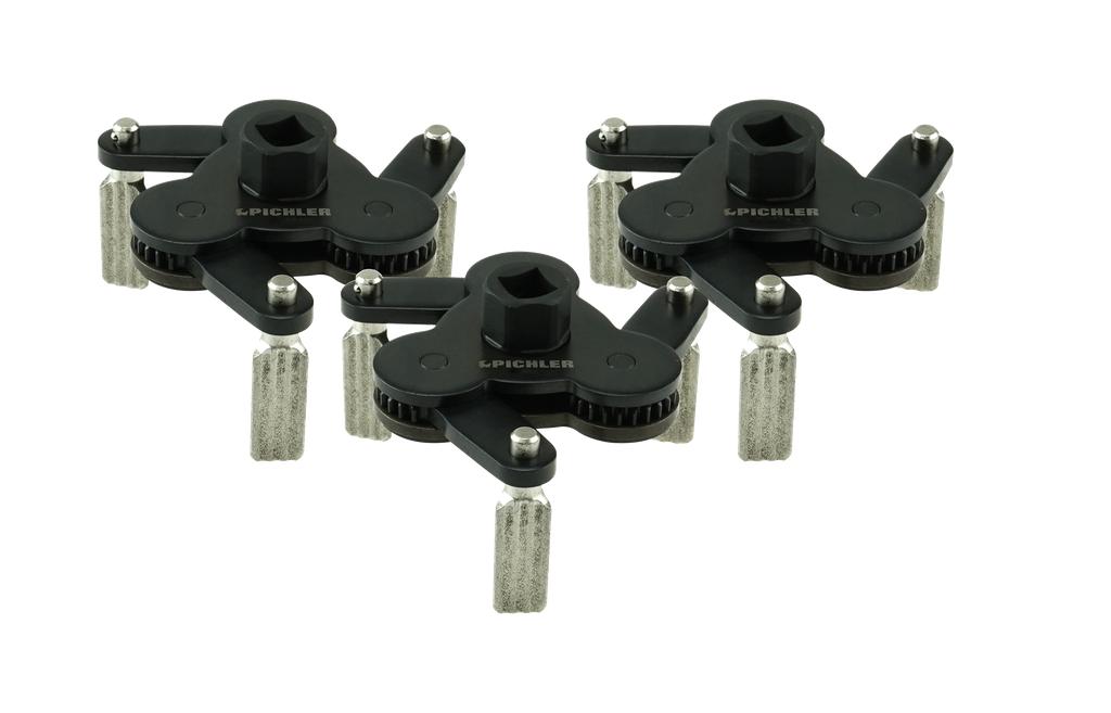 Universal oil filter wrench set, 3 pcs. 3 different clamping widths, (91200035, PICHLER)