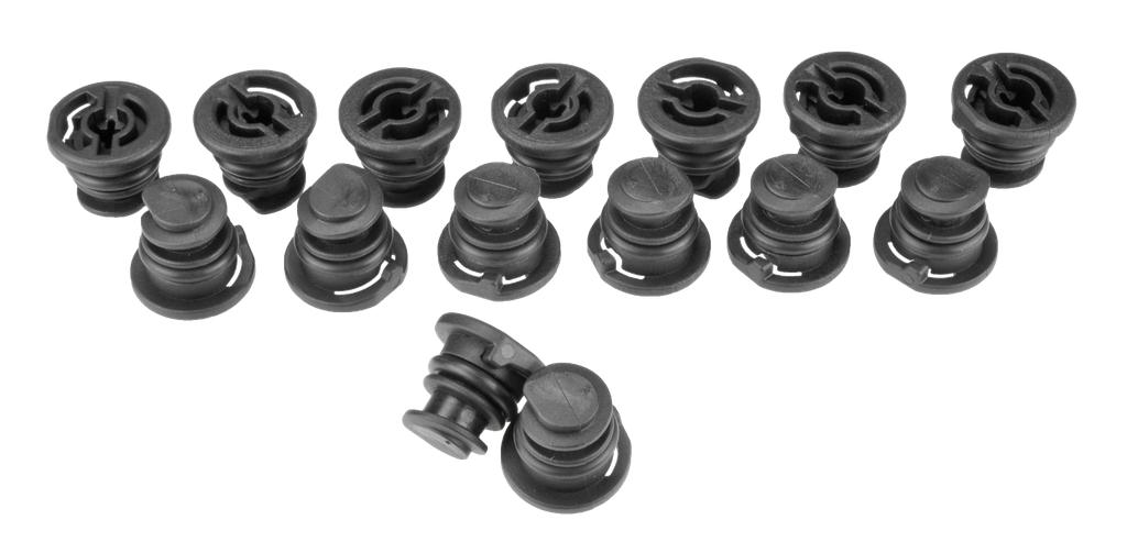 Plastic oil drain plug set 15 pieces (91223855, PICHLER)